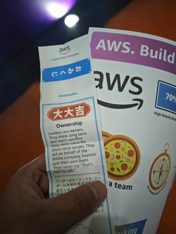 AWSCultureブースで大大吉