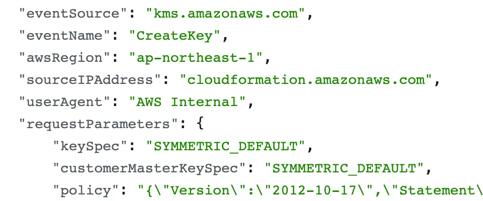 CloudTrail_kms_createkey_event