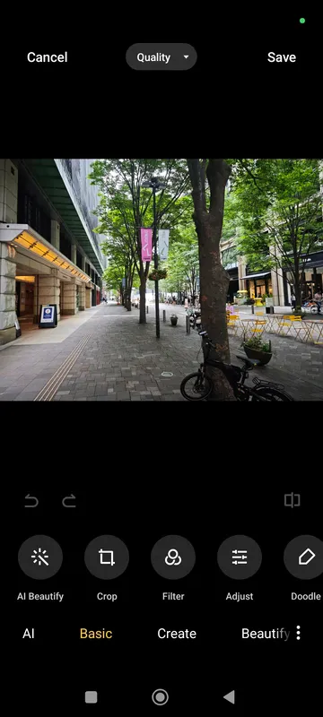写真編集基本機能